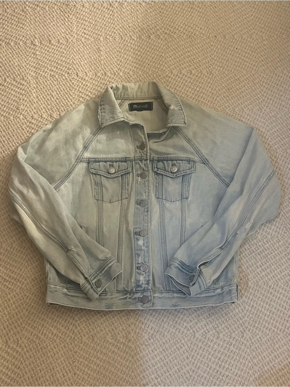 Madewell Faded Light Blue Denim Jacket
